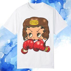 Betty Boop T-Shirt Vintage Boxing Cartoon Retro Graphic Fan Gift Tee 141